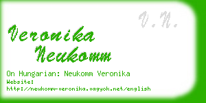 veronika neukomm business card